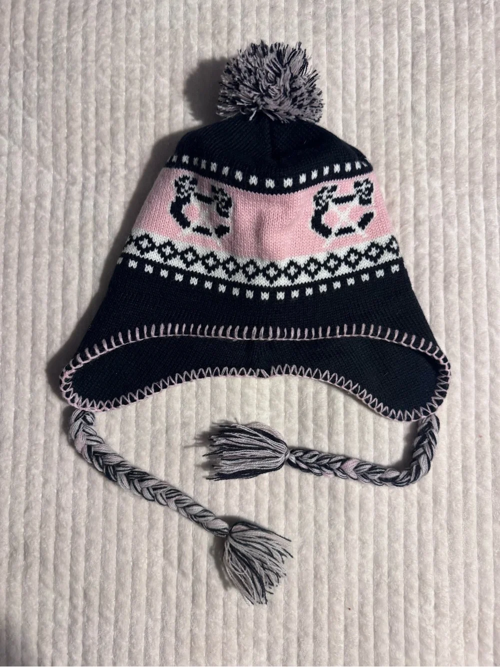 NHL Fan Favorite Kids Chicago Blackhawks Tassel Pom Winter Hat
